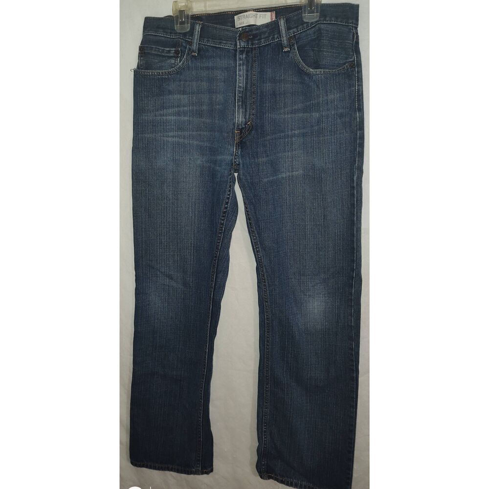 Levi's 505 Red Tag Straight Fit jeans Medium wash 34 x 32 See description